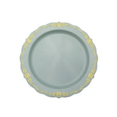 7.5 In. Robin Blue Victorian Design Plates | 20 Count